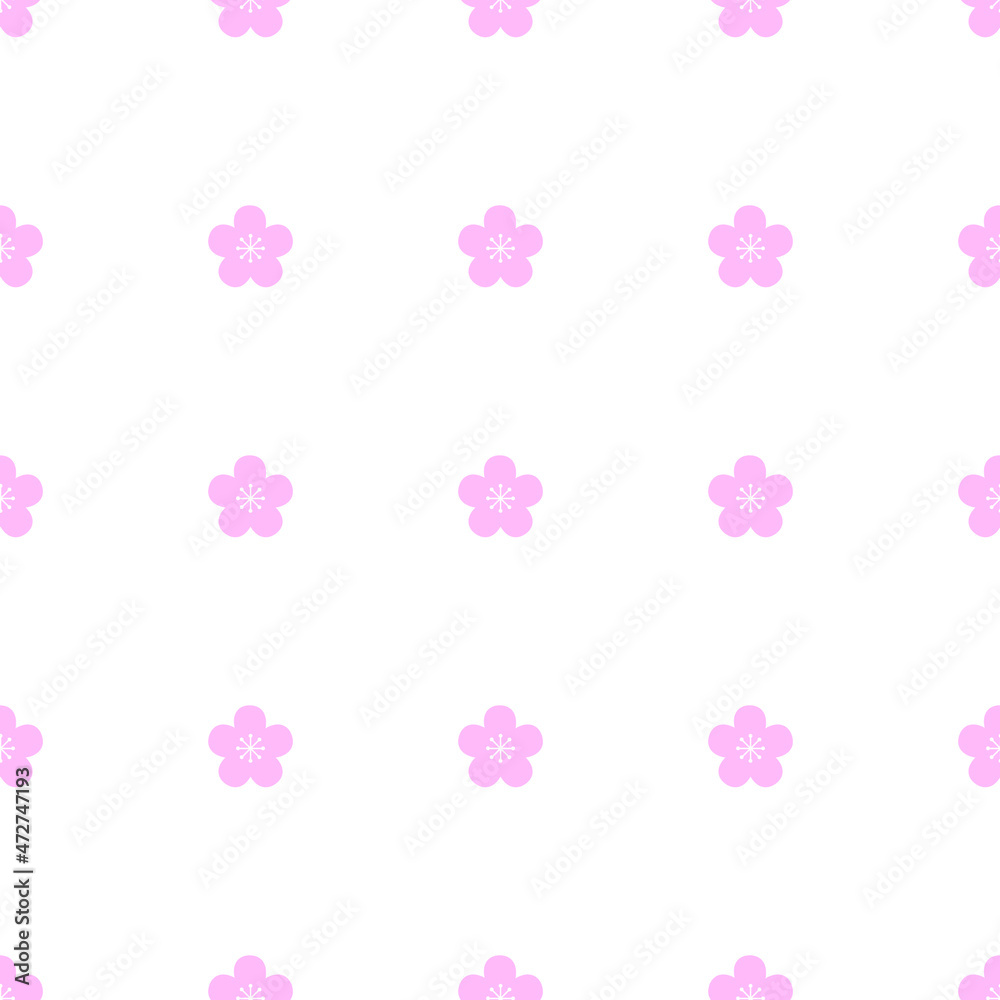 seamless of pink flower