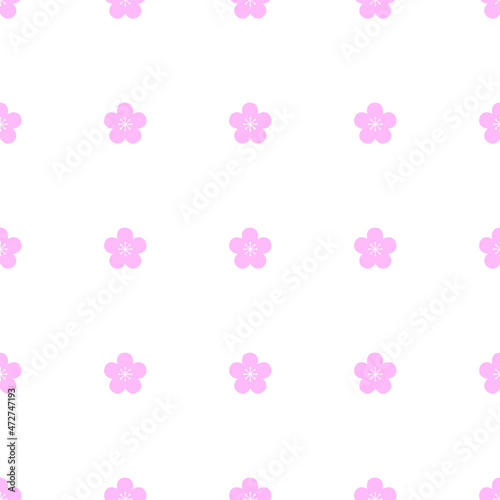 seamless of pink flower