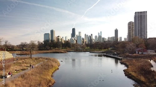 Chicago skyline from Lincoln Park