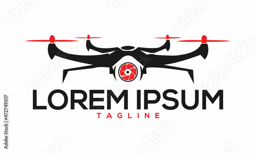 Unique drone logo Modern and minimalist vector and abstract logo