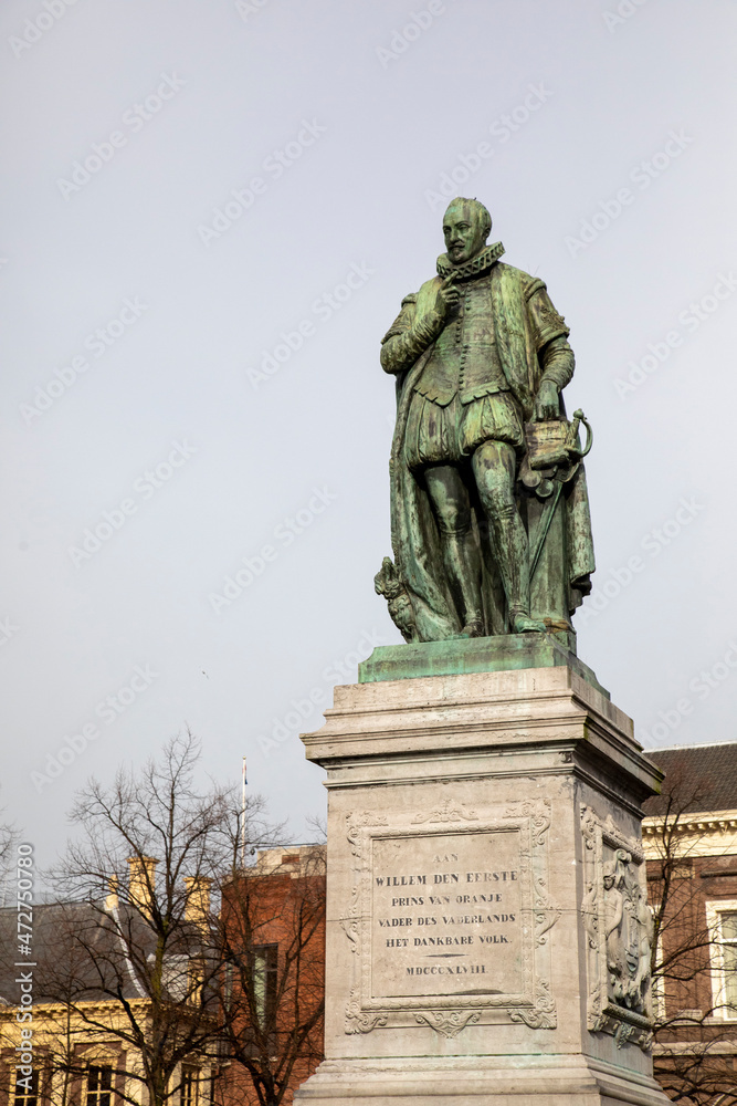 Europe, Netherlands, The Hague. Statue of William I, Prince of Orange.