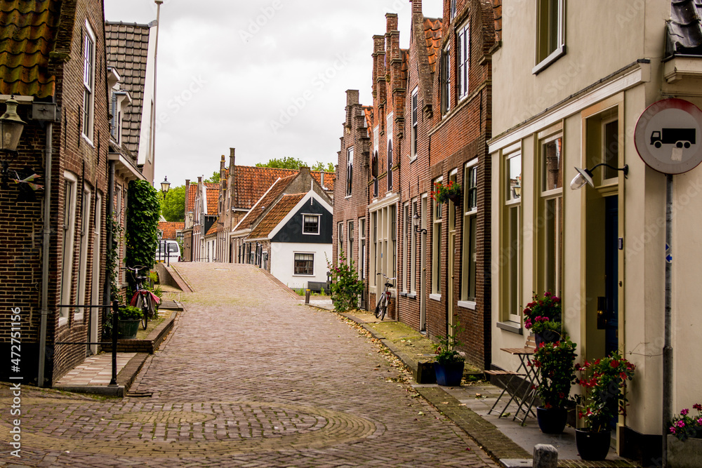 Street scene, Edam, Holland, Netherlands.