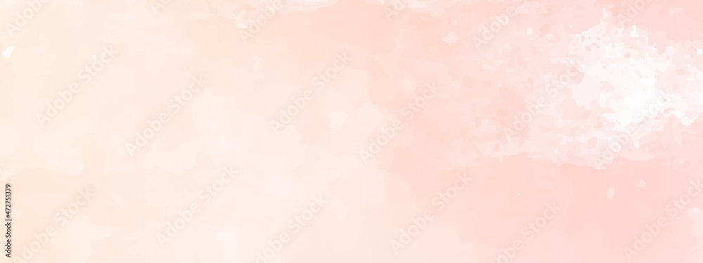 Light pink watercolor painting with distressed texture grunge border, soft fog warm fall background. 