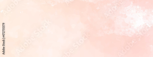 Light pink watercolor painting with distressed texture grunge border, soft fog warm fall background. 
