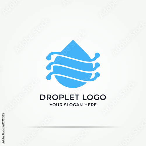 droplet water oil creative logo template