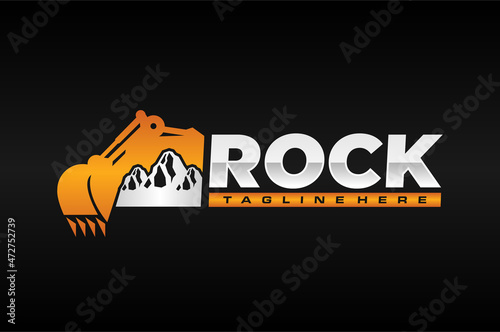 excavator rock logo