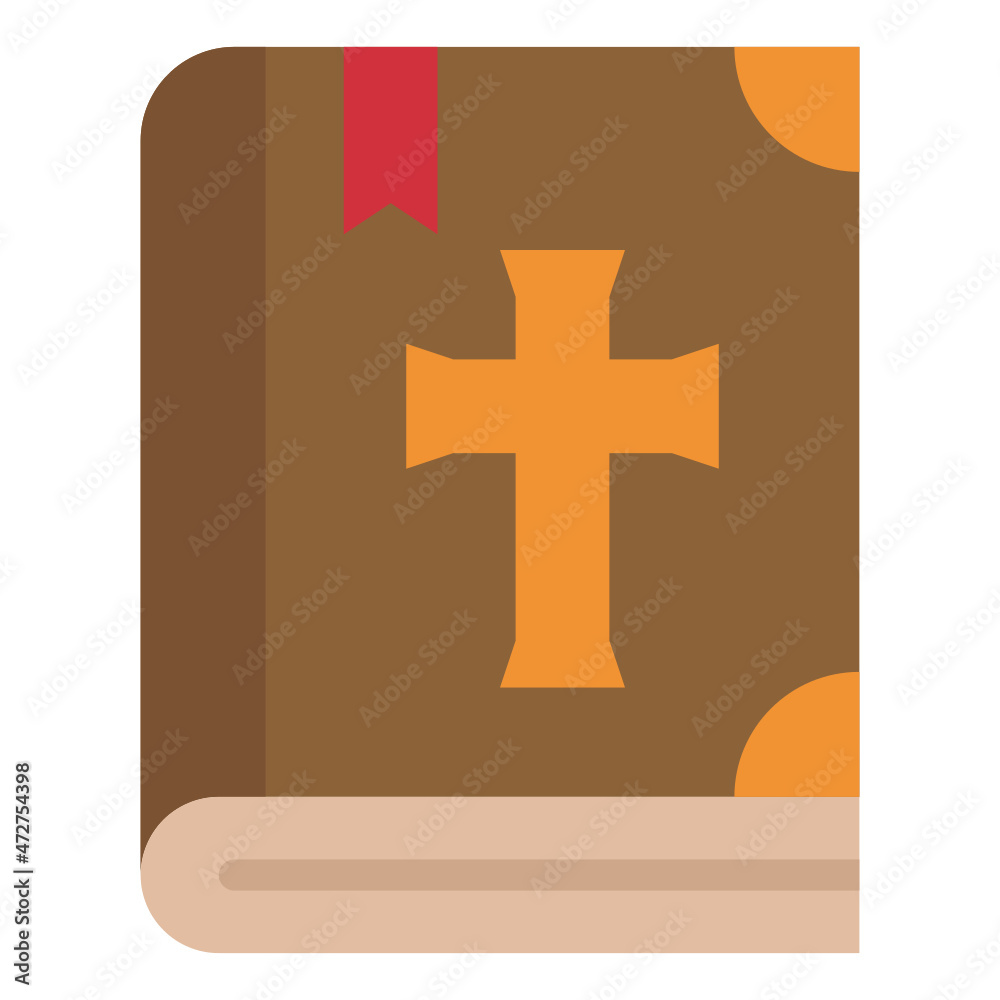 Obraz premium bible flat icon