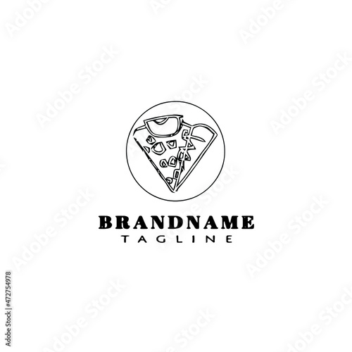 crepes logo icon flat design template black isolated vector illustration