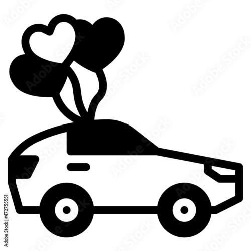 car glyph icon