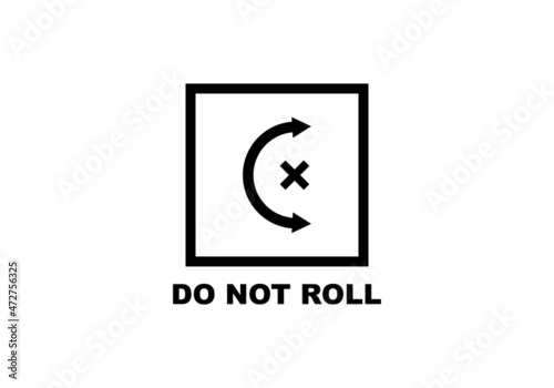 Do not roll simple flat icon vector illustration