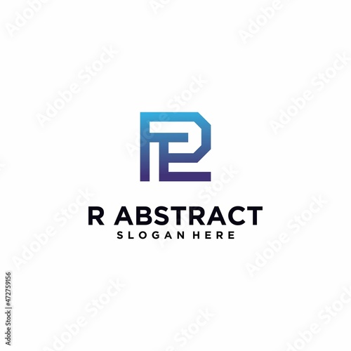 Letter R logo square shape with gradient color technology abstract digital logo letter R Free Download Letter R logo square shape with gradient color technology abstract digital logo letter R - GFXLoad