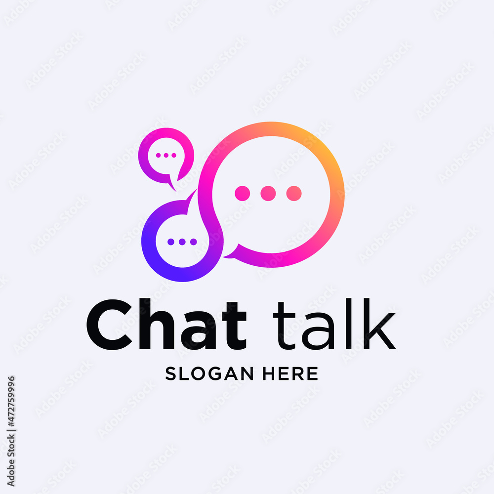 Logo speech bubble icon logo vector illustration chat communication logo design vector chat app Logo speech bubble icon logo vector illustration chat communication logo design vector chat app