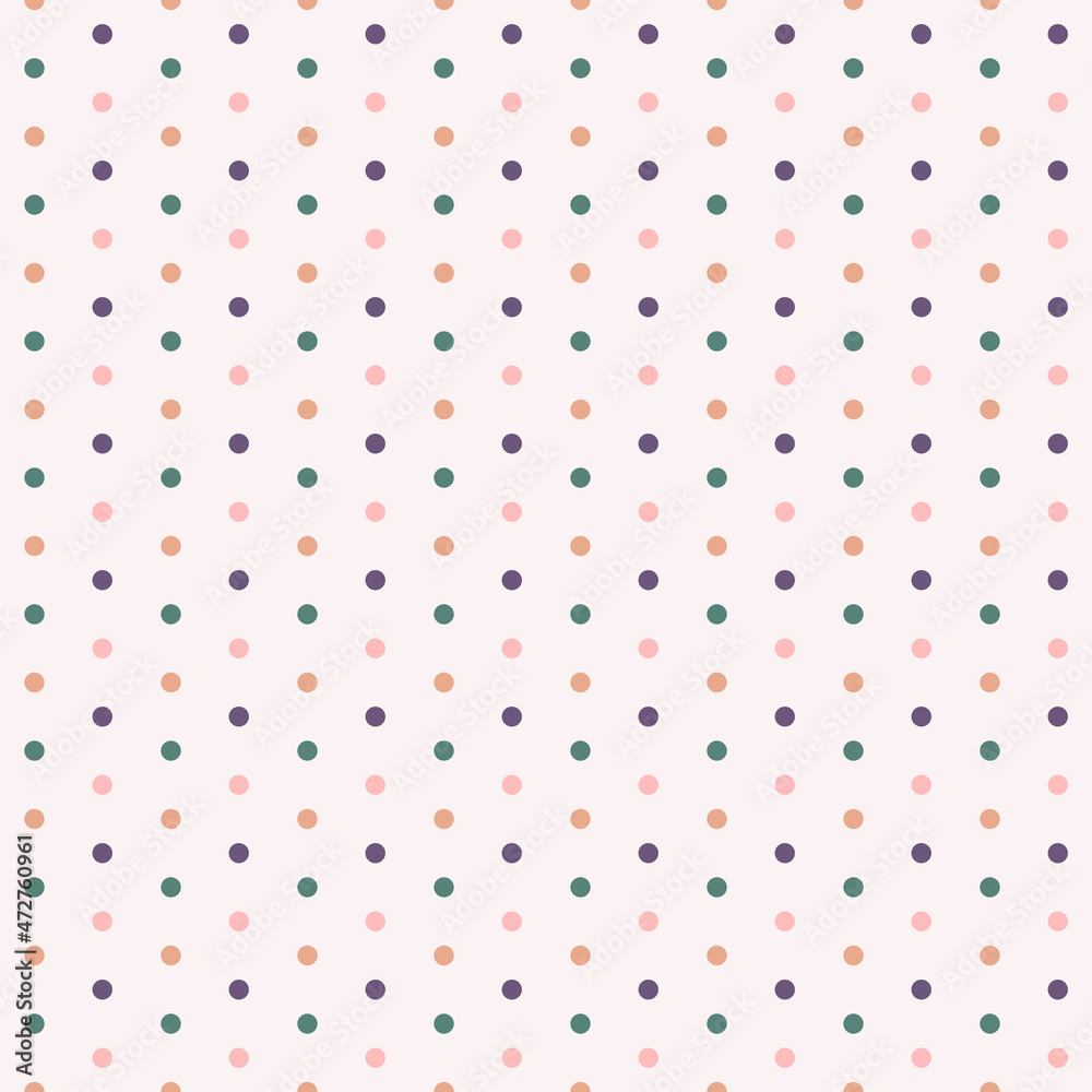 Colorful polka dot seamless pattern background Colorful polka dot seamless pattern background