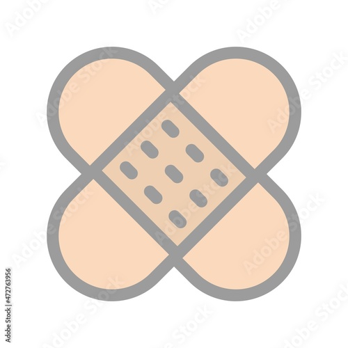 Plaster Filled Light Vector Icon Design