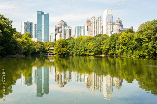 Skyline in Atlanta, Georgia (USA).