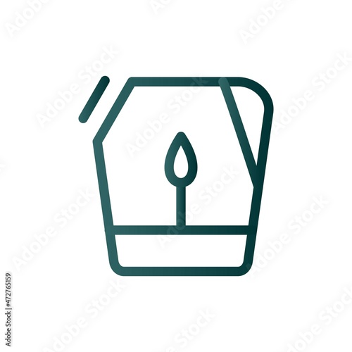 Biofuel Line Gradient Vector Icon Design