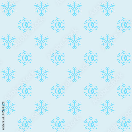 Snowflakes Seamless Pattern - Amazing vector pattern of a snowflake suitable for background, fabric pattern, design asset, halloween, christmas wrapping paper, wallpaper and illustration in general
