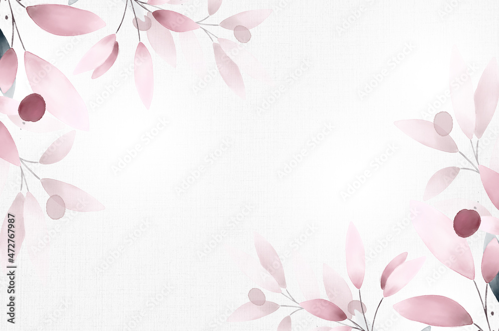 Creative watercolor floral background