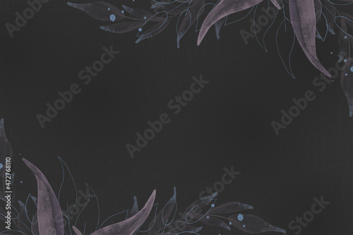 Creative watercolor floral background