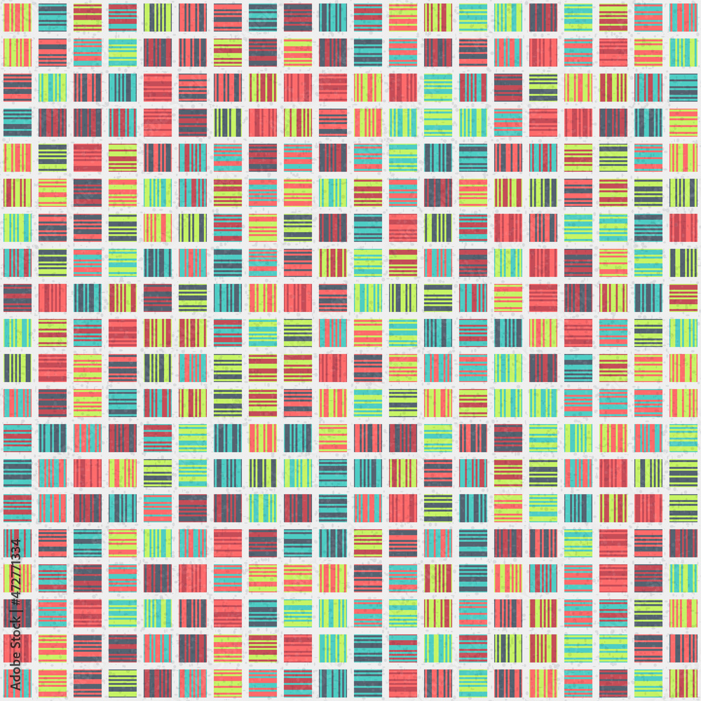 Fototapeta premium Abstract Geometric Pattern generative computational art illustration