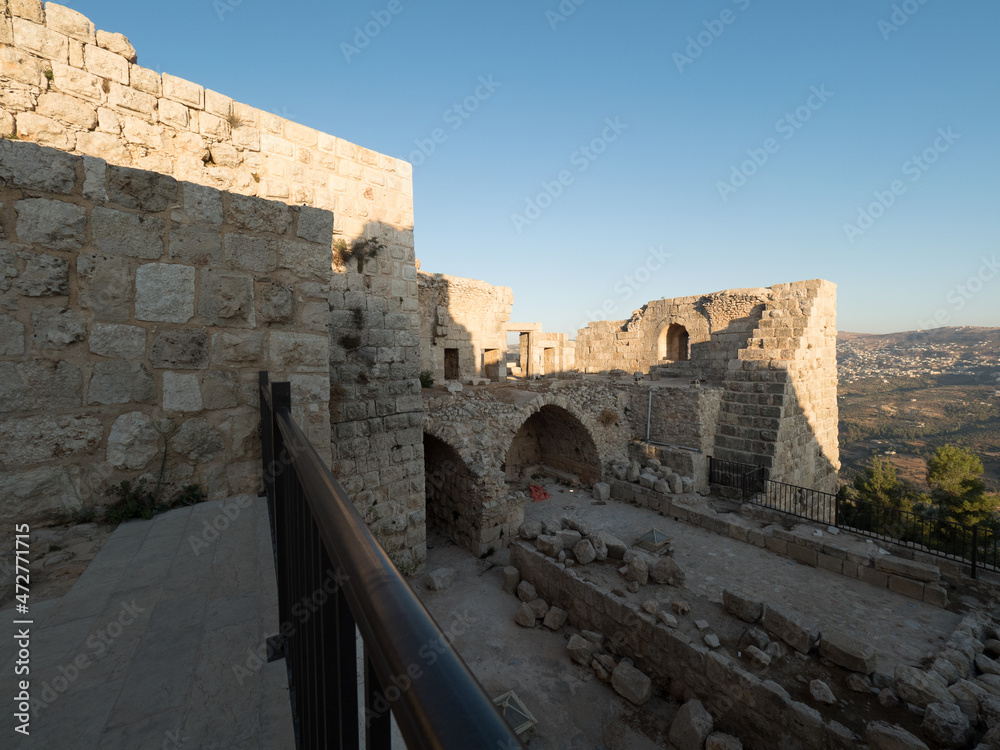 Castillo de Ajlun, en Jordania, Oriente Medio, Asia