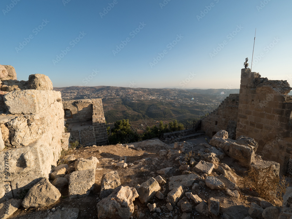 Castillo de Ajlun, en Jordania, Oriente Medio, Asia Castillo de Ajlun, en Jordania, Oriente Medio, Asia