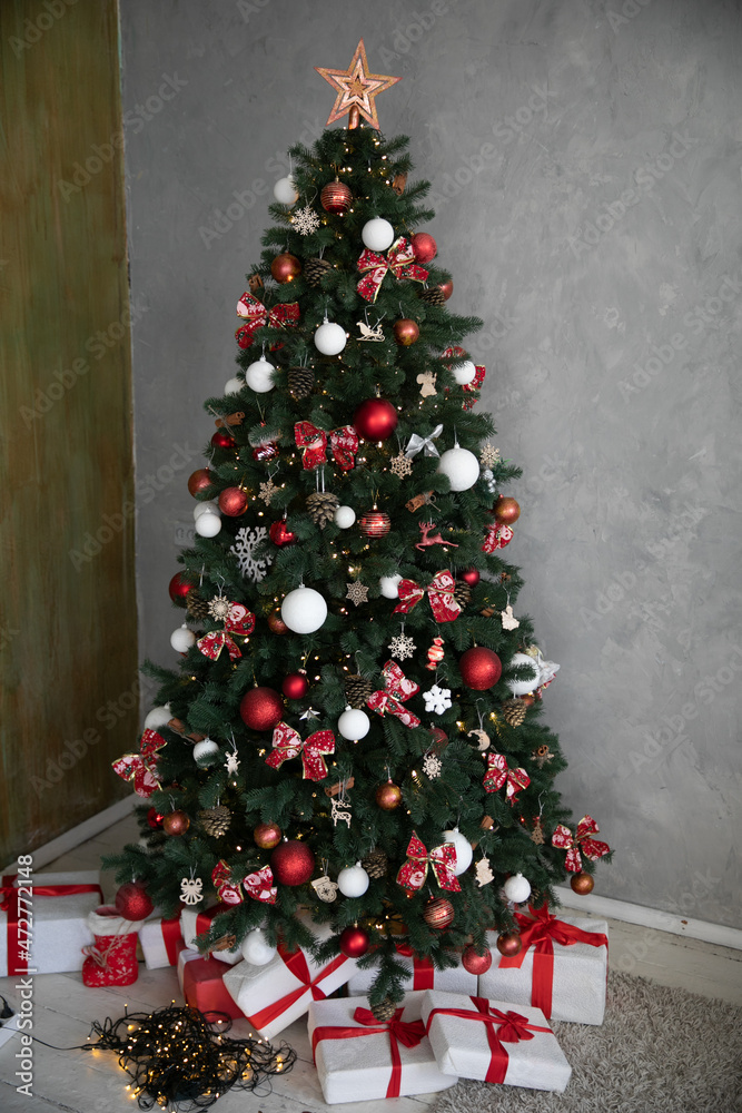 Christmas Tree Lights with Gifts Decoration for New Year Christmas Tree Lights with Gifts Decoration for New Year