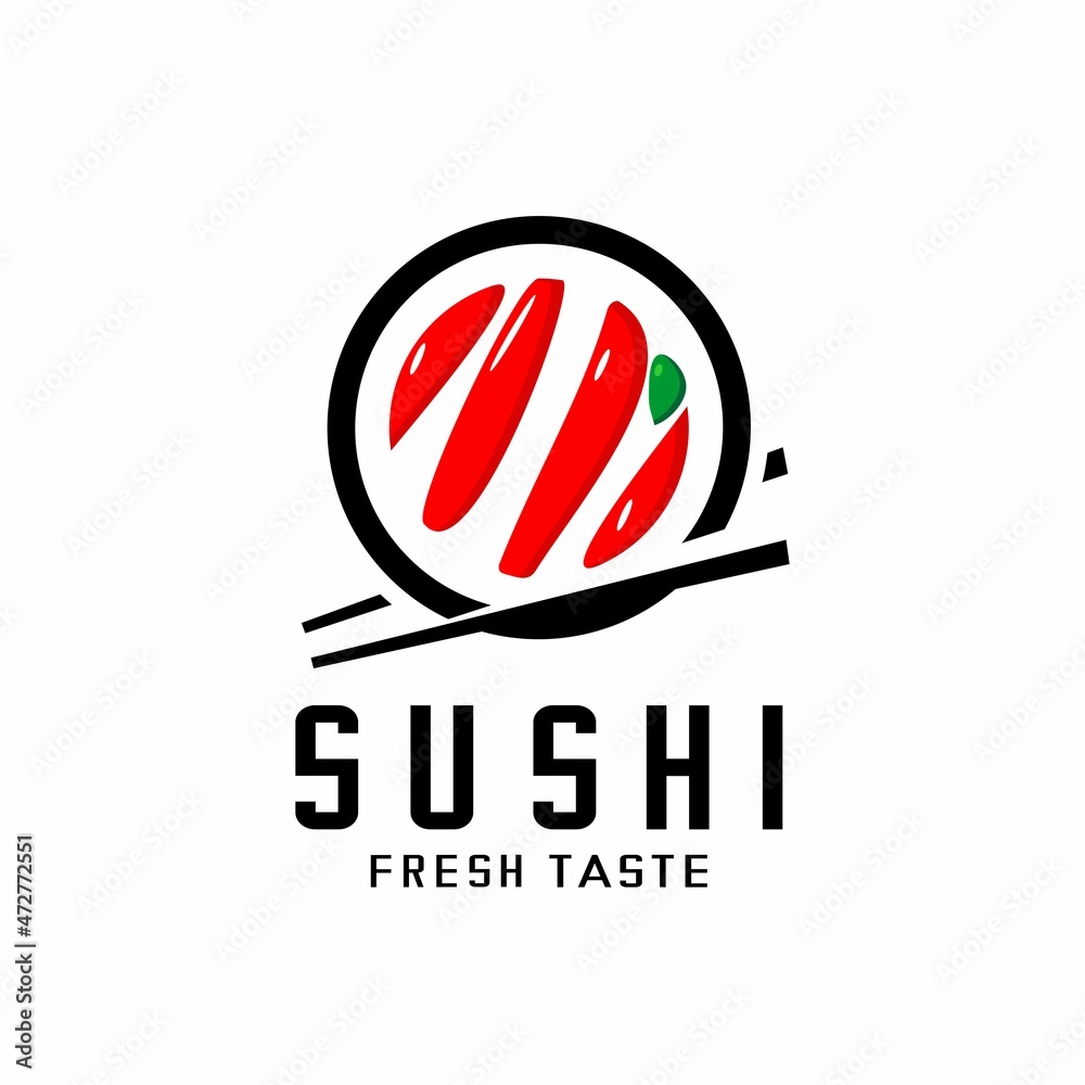 vector simple sushi logo, cafe and restaurant logo vector simple sushi logo, cafe and restaurant logo