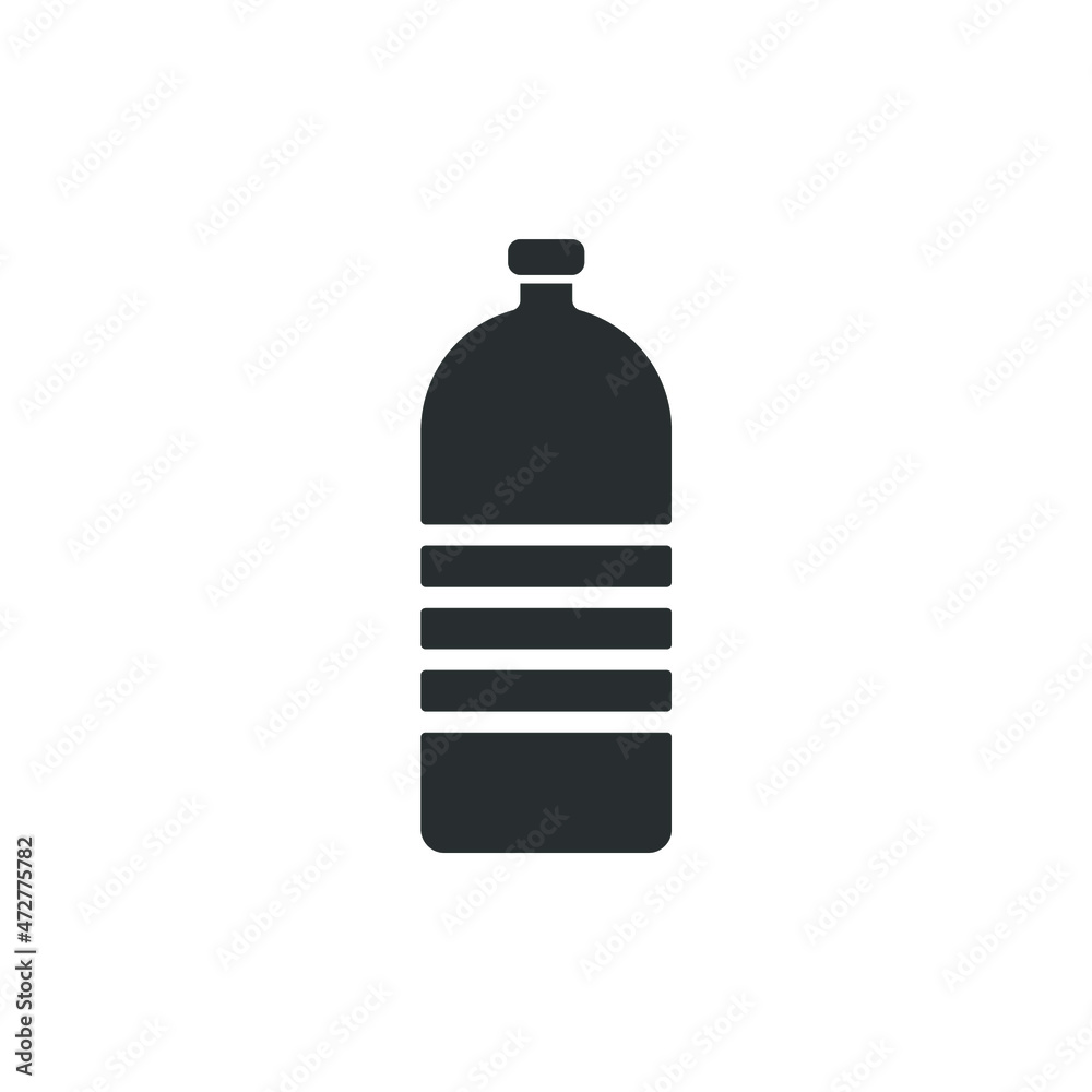 Vector sign of the bottle symbol is isolated on a white background. bottle icon color editable. Vector sign of the bottle symbol is isolated on a white background. bottle icon color editable.