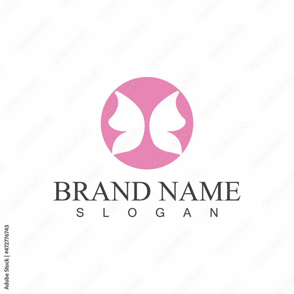 Obraz premium Beauty Butterfly Vector icon design