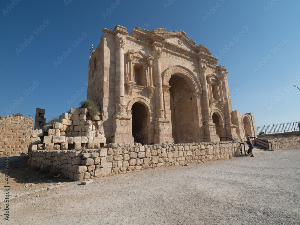 Ciudad romana de Jerash, en Jordania, Oriente Medio, Asia