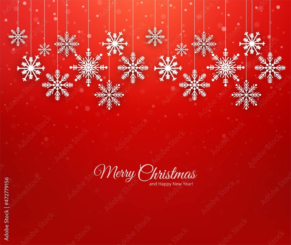Merry christmas snowflake card holiday background Merry christmas snowflake card holiday background