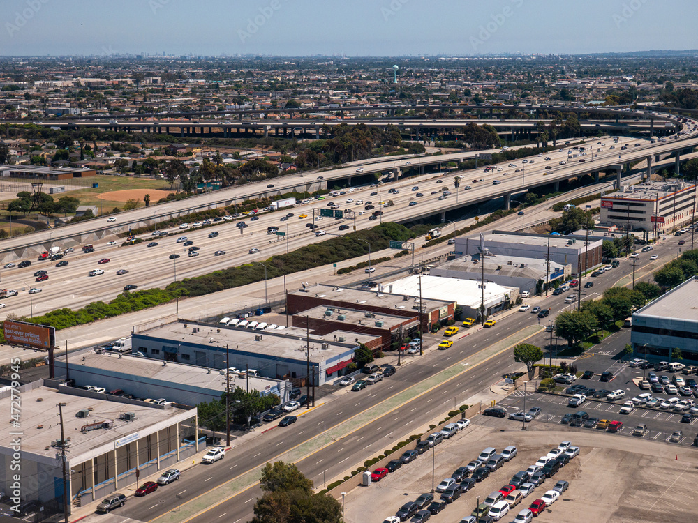 Interstate, industrial area, Phoenix, Arizona.
