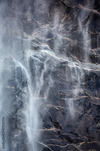 USA, California, Yosemite National Park, Bridalveil Fall close-up