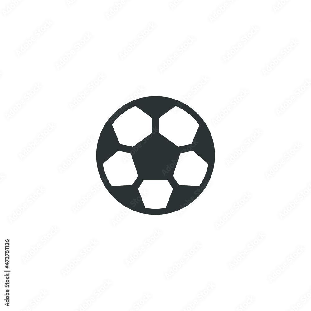 Vector sign of the football symbol is isolated on a white background. football icon color editable.
Vector sign of the football symbol is isolated on a white background. football icon color editable.