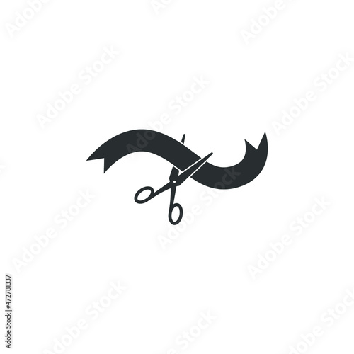 Vector sign of the grand opening symbol is isolated on a white background. grand opening icon color editable.