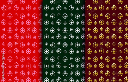 new year and christmas silver and golden background pattern 