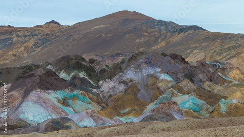 USA, California. View of Artist's Palette near Furnace Creek in Death Valley National Park. photo
