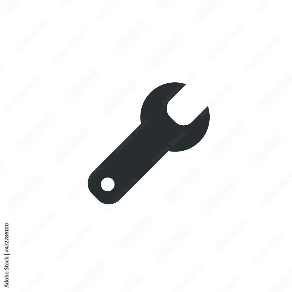 Vector sign of the tools symbol is isolated on a white background. tools icon color editable. Vector sign of the tools symbol is isolated on a white background. tools icon color editable.