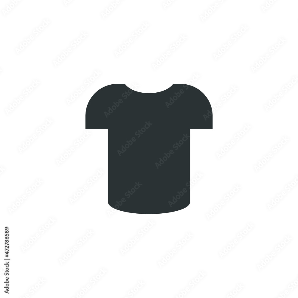 Vector sign of the t-shirt symbol is isolated on a white background. t-shirt icon color editable. Vector sign of the t-shirt symbol is isolated on a white background. t-shirt icon color editable.