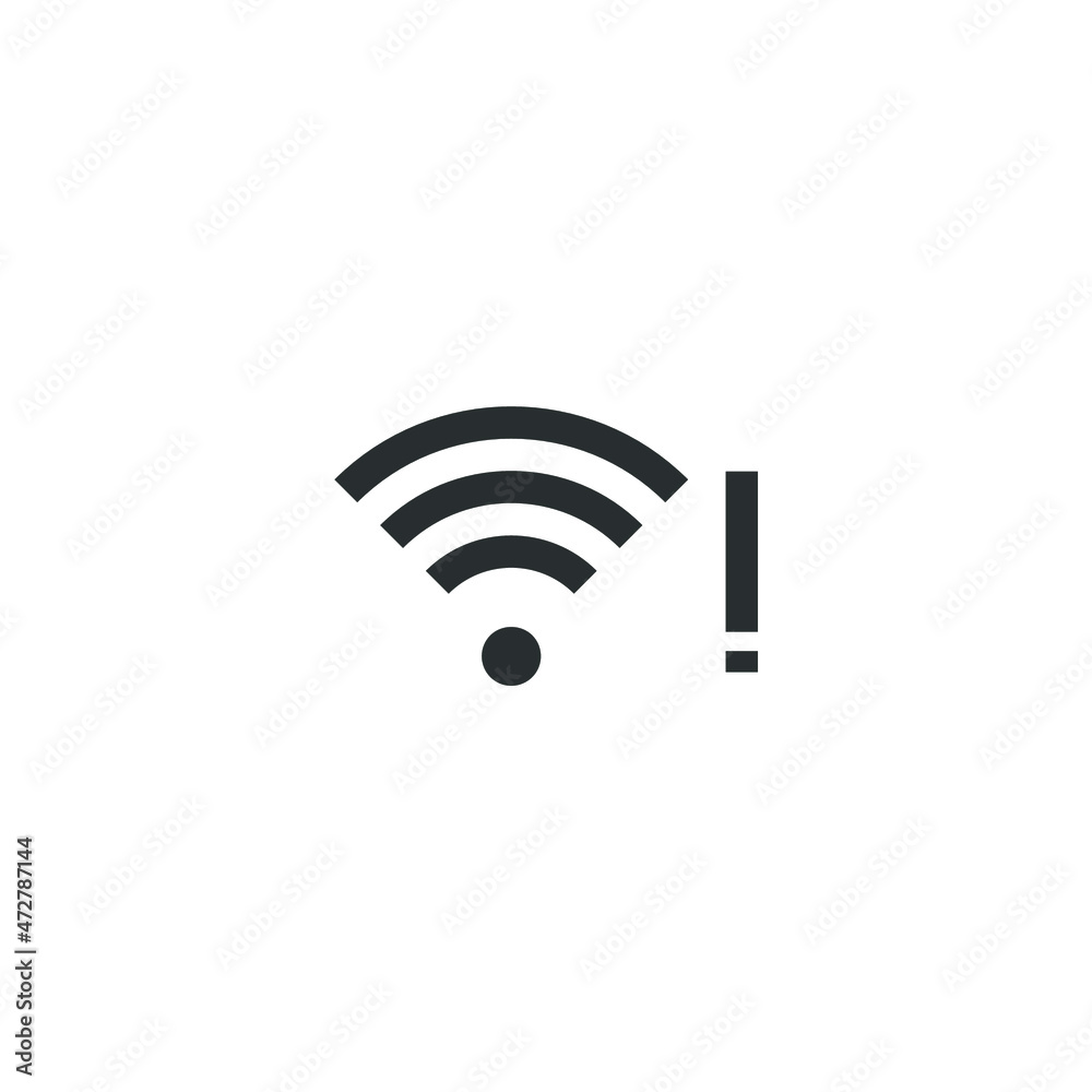 Vector sign of the wifi signal strength symbol is isolated on a white background. wifi signal strength icon color editable.
Vector sign of the wifi signal strength symbol is isolated on a white background. wifi signal strength icon color editable.
