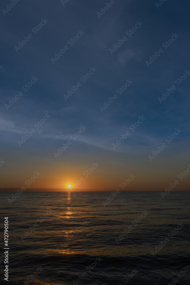 Fototapeta premium beautiful sunrise in the morning on the Mediterranean sea