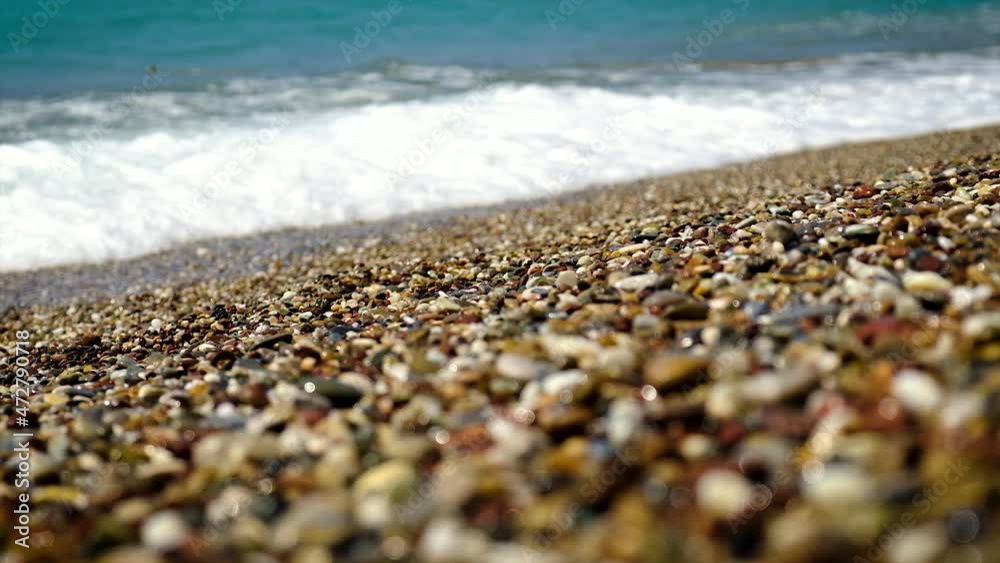 Pebble stones on the beach. Selective focus. Pebble stones on the beach. Selective focus.