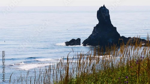 Dva Brata is a tiny island in the Sea of Japan photo