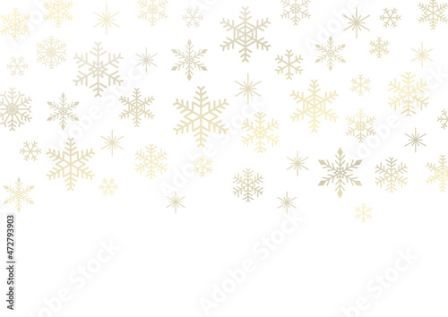 雪の結晶　背景イラスト