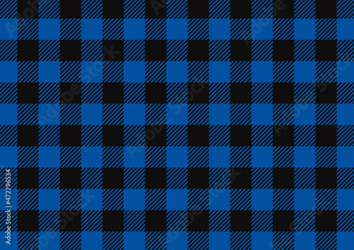 Blue plaid pattern wallpaper. Blue plaid pattern herringbone textured background.