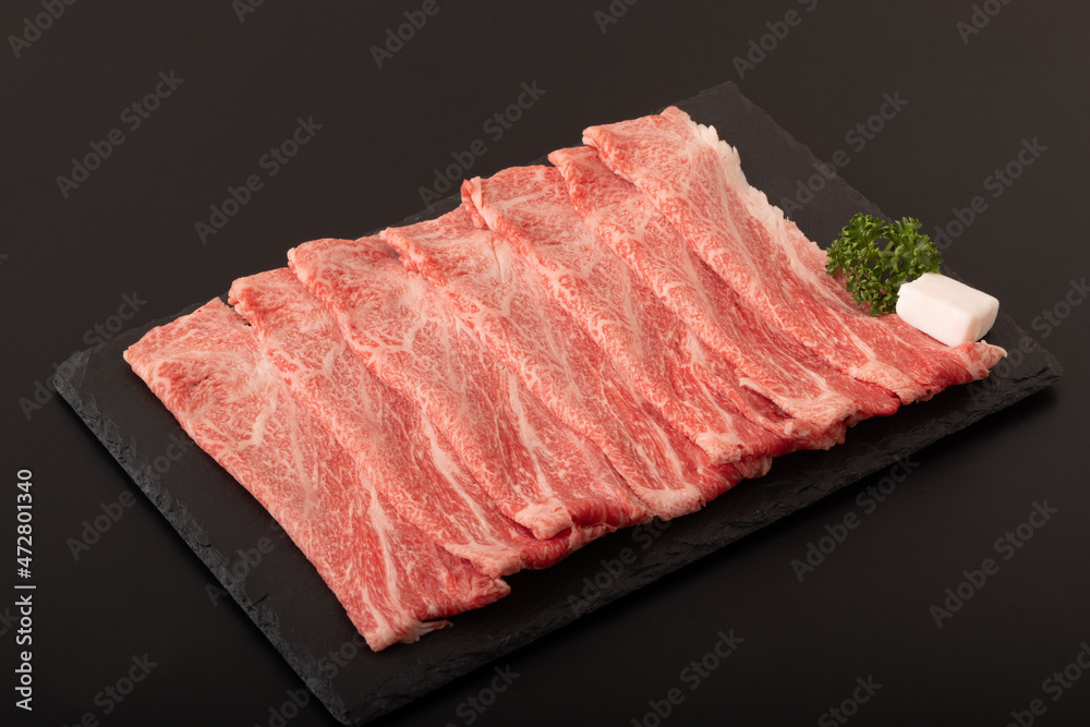 すき焼き肉 (国産黒毛和牛) すき焼き肉 (国産黒毛和牛)