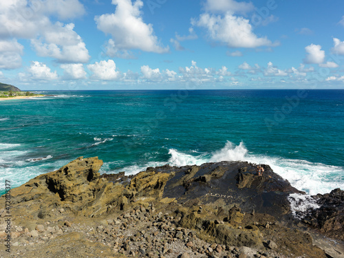 ハワイ オアフ島 東海岸 ハロナ潮吹き岩