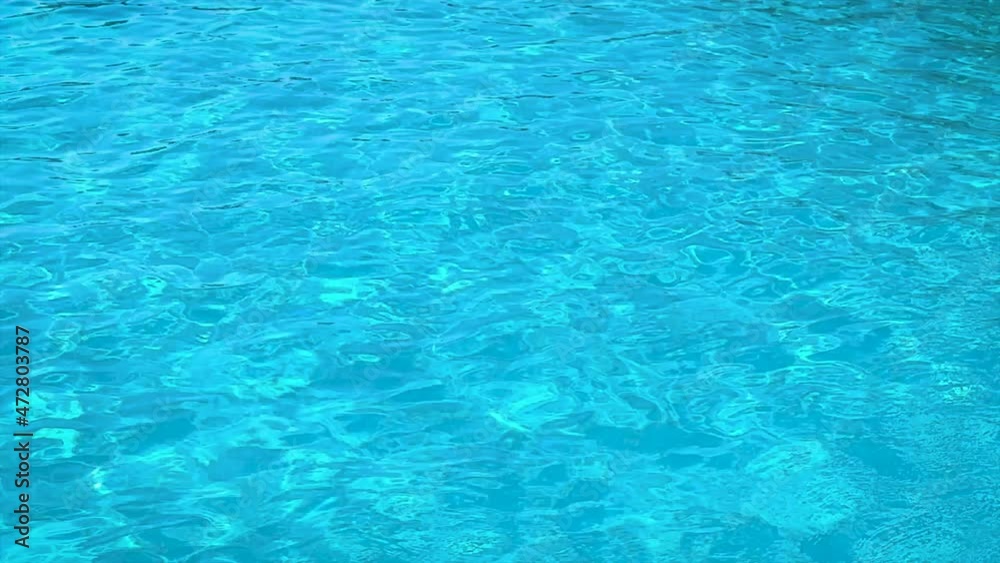 The pool water is clear. Selective focus. The pool water is clear. Selective focus.