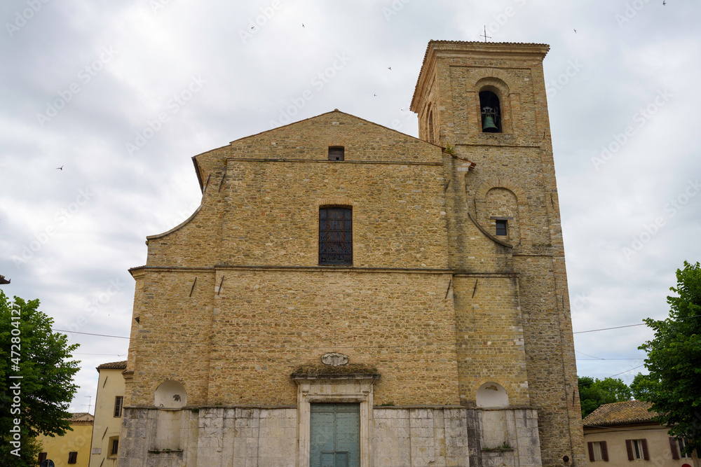 Historic buildings of Cingoli, Marche, italy